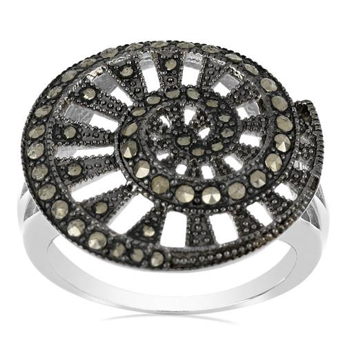 0.871 CT AUSTRIAN MARCASITE STERLING SILVER RINGS #VR026372